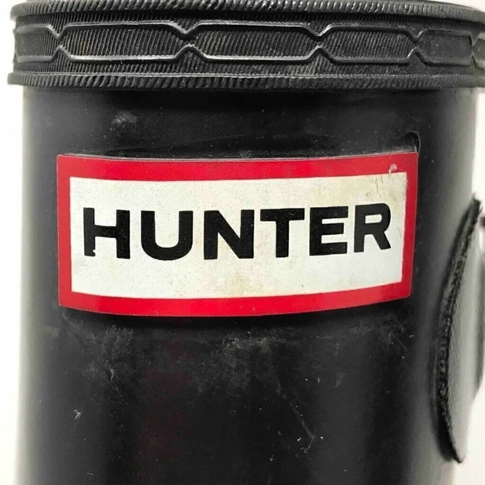Hunter Originals Gloss Tall Rain Boots Black 5
